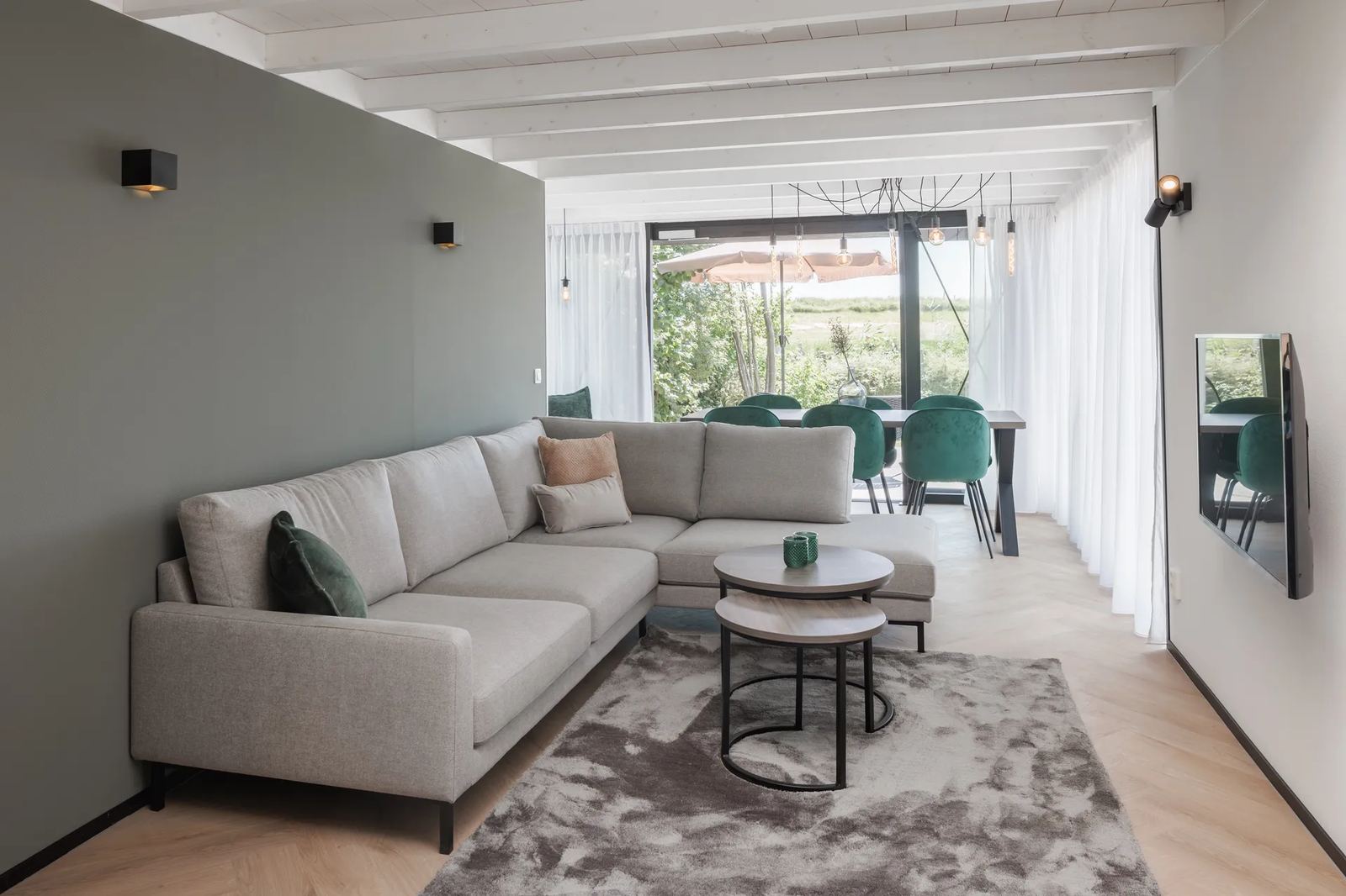 Woonkamer met loungebank
